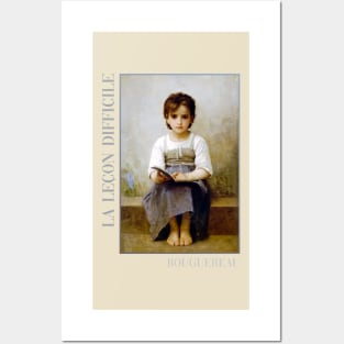 The Difficult Lesson by Bouguereau Posters and Art